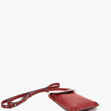 Bolso para el móvil de mujer en piel rojo