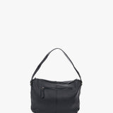 Piccola borsa hobo da donna in pelle nera