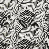 Black and white tropical print kikoy