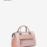 Borsa a tracolla da donna in tessuti riciclati rosa