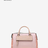 Borsa a tracolla da donna in tessuti riciclati rosa