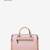 Borsa a tracolla da donna in tessuti riciclati rosa