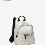 Mochila de mujer en tejidos reciclados beige