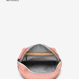 Mochila de mujer en tejidos reciclados coral