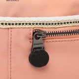 Women's crossbody bag in recycled coral fabrics