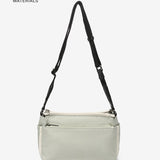 Borsa a tracolla da donna in tessuto riciclato verde