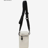 Bolso para el móvil en tejidos reciclados beige