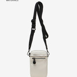 Bolso para el móvil en tejidos reciclados beige