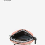 Bolso para el móvil en tejidos reciclados coral
