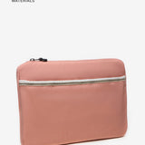 Funda para el portátil en tejidos reciclados coral