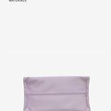 Bandolera de mujer satinada en materiales reciclados lavanda