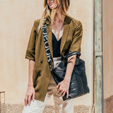 Bolso shopper de mujer en piel negro