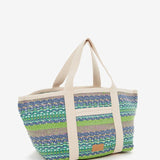 Borsa da spiaggia nei toni del verde