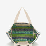 Borsa da spiaggia nei toni del verde