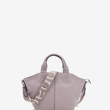 Bolso shopper pequeño de mujer en piel lavanda