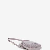 Bolso para el móvil en piel troquelada lavanda