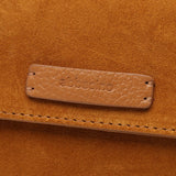 Bandolera mini de ante en cognac