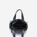Bandolera de piel en verde