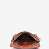 Bolso para el móvil de piel en naranja