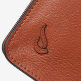 Bolso para el móvil de piel en naranja