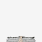 Bolso de fiesta de malla metálica en plata