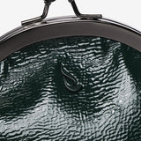 Borsa a tracolla in vernice verde