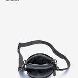 Bolso para el móvil en materiales reciclados y acolchados gris