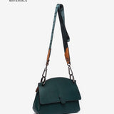 Bolso de mano pequeño en materiales reciclados verde