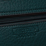 Bolso de mano pequeño en materiales reciclados verde
