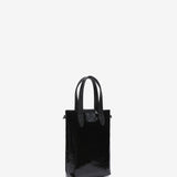 Schwarze Lackhandtasche