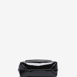 Schwarze Lackhandtasche