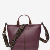 Bolso shopper grande en piel morada