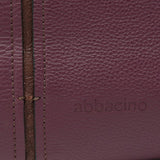 Bolso shopper grande en piel morada