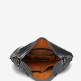 Bolso hobo de piel en plateado