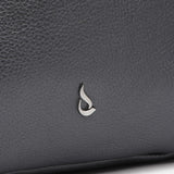 Bolso hobo de piel en plateado