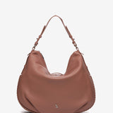 Bolso hobo de piel en rosa