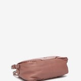 Bandolera de piel en rosa