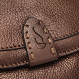Borsa a tracolla in pelle bronzo