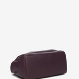 Bandolera de piel en morado