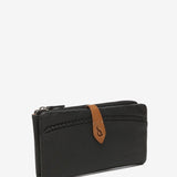 Cartera grande en piel negra