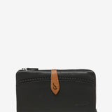 Cartera grande en piel negra