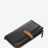 Cartera grande en piel negra