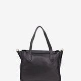 Bolso shopper pequeño en piel negra