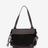 Bolso shopper pequeño en piel negra