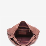 Bolso hobo de piel en rosa
