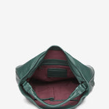 Borsa hobo in pelle verde