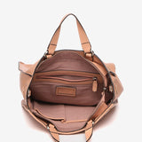 Shopper de piel trenzada en rosa