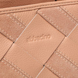 Shopper de piel trenzada en rosa