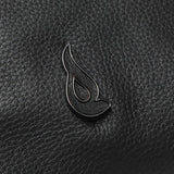 Mochila de piel en negro