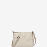 Borsa a mano in pelle dorata